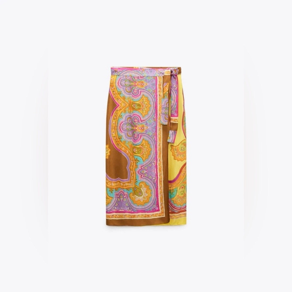 Zara Multicolor Patterned skirt - Picture 12 of 16